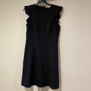 Loft Navy pinstripe shift dress, Size 4